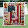 Snoopy Flag House 3D Quilt  Quilt